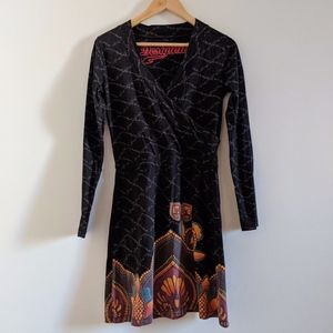 Desigual Faux Wrap Dress S